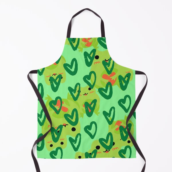 Item preview, frogs green hearts designed and sold by Highhocreations.