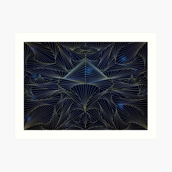 Universo Lineas Art Print