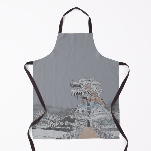 Item preview, Thuy Tien Lake Abandoned Water Park Illustration designed and sold by HRSCreates.