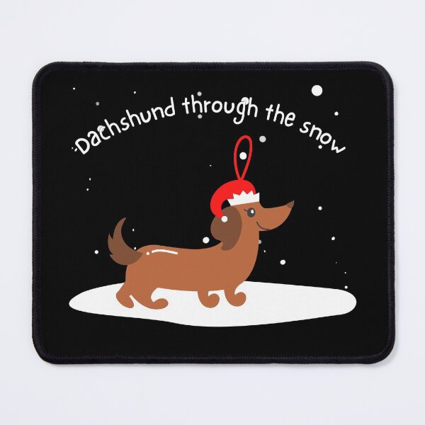 Item preview, Dachshund through the snow - Animal Pun designed and sold by The Agreeable Raven.