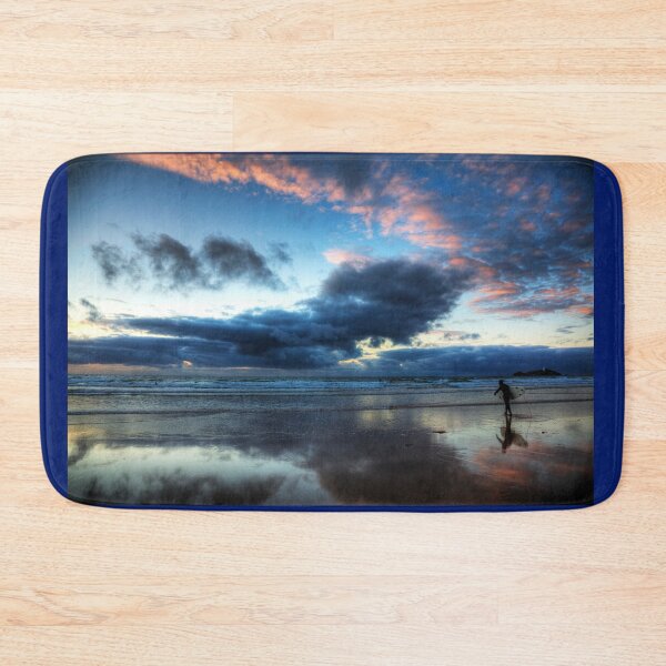 Item preview, Sunset Surfer On Hayle Beach Cornwall designed and sold by Paul Thompson Photography.