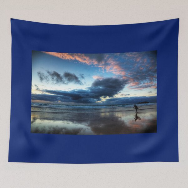 Item preview, Sunset Surfer On Hayle Beach Cornwall designed and sold by Paul Thompson Photography.