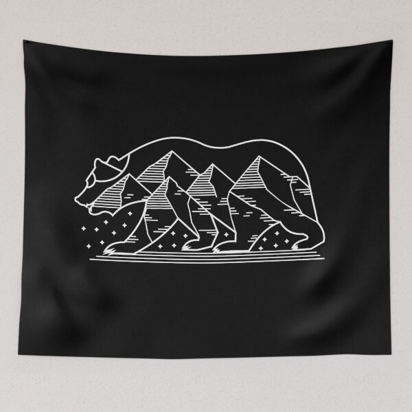 Item preview, Minimalist Art White Highland Bear. designed and sold by HybridoStore.