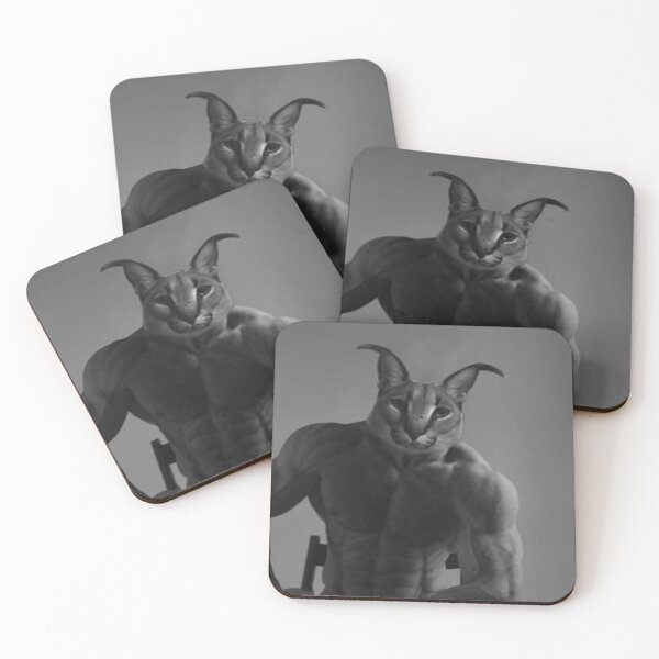 Item preview, CHAD FLOPPA CAT \ CARACALS \ GIGA CHAD CAT \ GIGA CAT / MUSCLE FLOPPA CAT designed and sold by Mad-Boy.