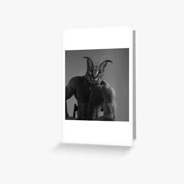 FLOPPA CAT \ CARACALS / GOOD AT MATH | Greeting Card