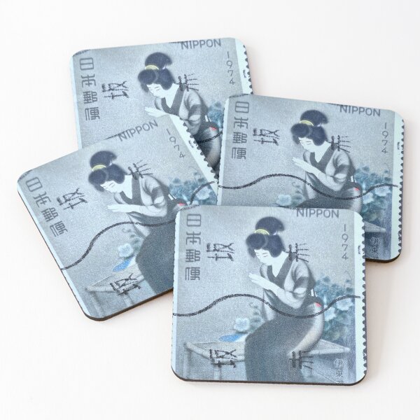 Item preview, Mujer asiática - 1974 Japón Nippon Vintage Postage Stamp designed and sold by Factory57.