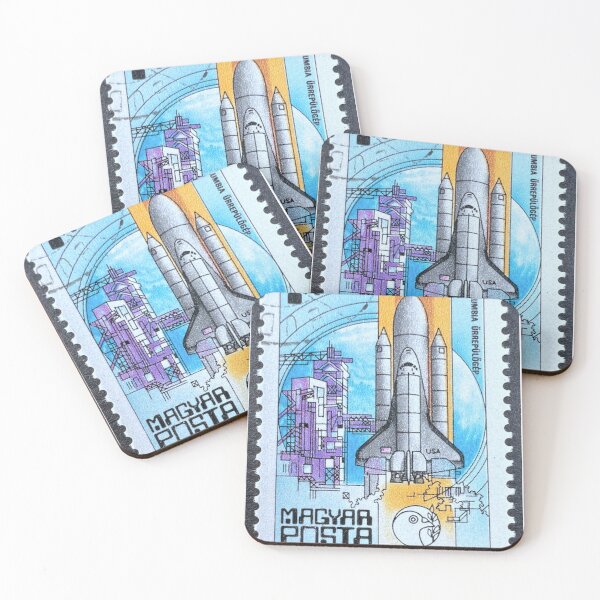 Item preview, Spaceship 1982 Hungarian Vintage Postage Stamp designed and sold by Factory57.