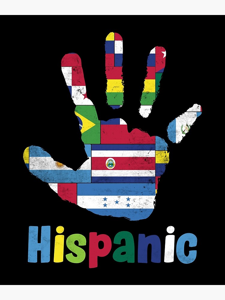 National Hispanic Heritage Month Gift Latino Countries Poster for Sale by Lenny  Stahl