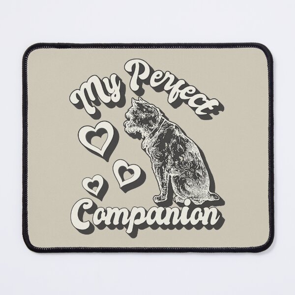 Item preview, My Perfect Companion, Scruffy Dog Fun Valentines Design For Dog Animal Lovers designed and sold by TrulyEpoque.