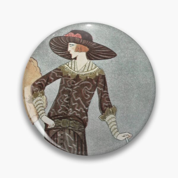 Item preview, Vintage Lady Out for a Walk on Her Estate designed and sold by ZinZoe.
