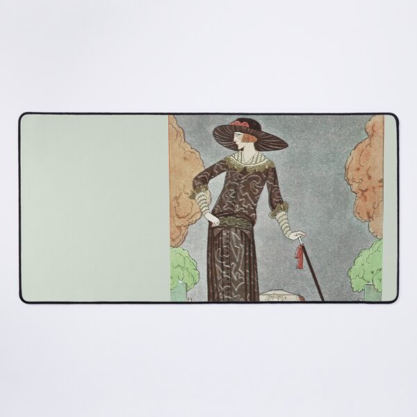 Item preview, Vintage Lady Out for a Walk on Her Estate designed and sold by ZinZoe.