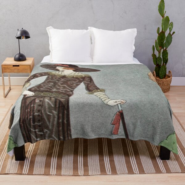 Item preview, Vintage Lady Out for a Walk on Her Estate designed and sold by ZinZoe.