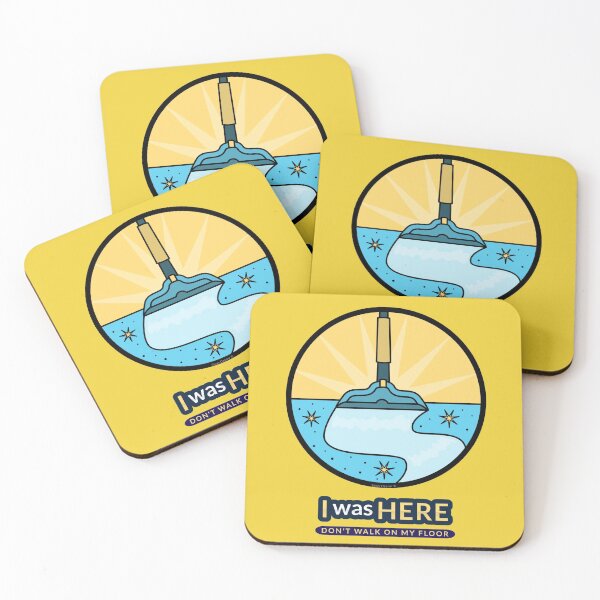Item preview, I Was Here Don't Walk On My Floor Funny Cleaning Janitor designed and sold by SavvyCleaner.