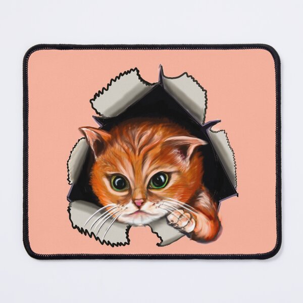 Item preview, Cat peekaboo 2 - cute stowaway kitten playing peekaboo from a rip torn hole! For those who love Cute cats designed and sold by Artonmytee.