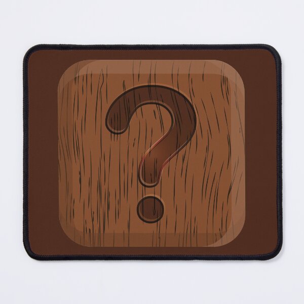 Item preview, Icon with question mark on wood grain texture designed and sold by CutieBlue.