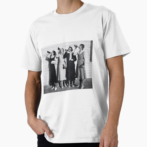 Item preview, Women Beer Drinkers, Black and White Vintage Art designed and sold by modernretro.