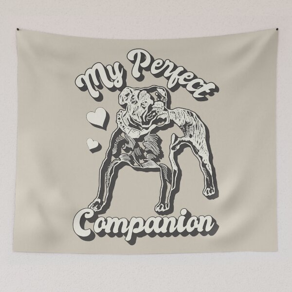 Item preview, My Perfect Bulldog Companion, Fun Valentines Design For Dog Animal Lovers designed and sold by TrulyEpoque.