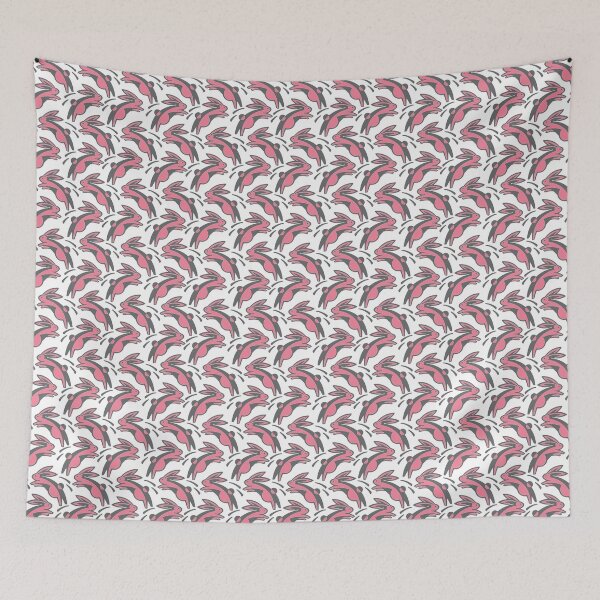 Item preview, Multiplying Pink Bunny Rabbit Pattern designed and sold by jeff-jones.
