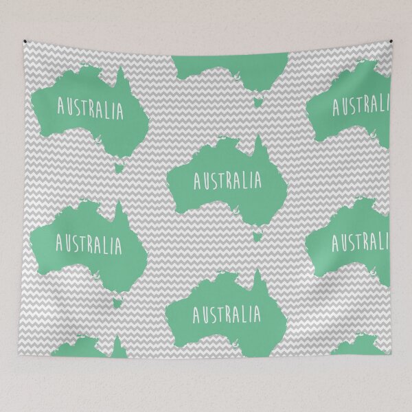 Item preview, Serie de Australia Chevron Continent designed and sold by Designs111.