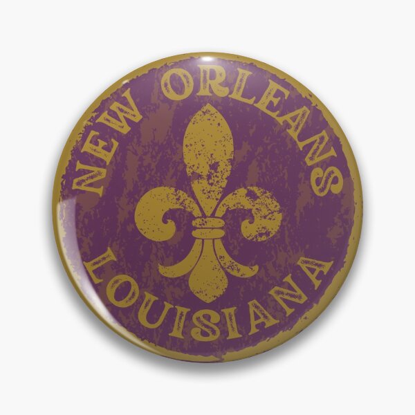 Item preview, NEW ORLEANS FLEUR DE LIS PURPLE AND GOLD MEDALLION designed and sold by Mercurial Merkaba.