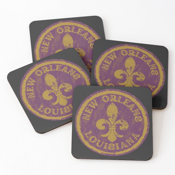 Item preview, NEW ORLEANS FLEUR DE LIS PURPLE AND GOLD MEDALLION designed and sold by Mercurial Merkaba.