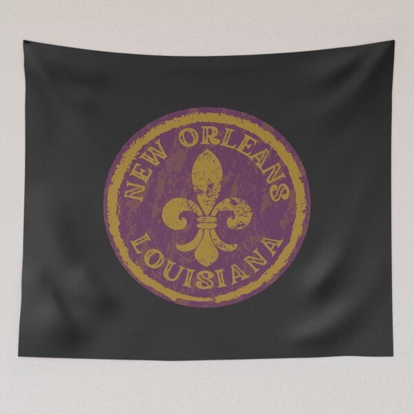 Item preview, NEW ORLEANS FLEUR DE LIS PURPLE AND GOLD MEDALLION designed and sold by Mercurial Merkaba.