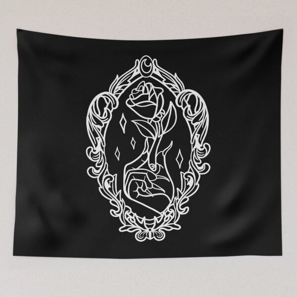 Item preview, Beast Enchanted Rose in Frame in White designed and sold by Thingamabobbidi.