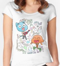Nobody's A Nobody Gumball and Darwin Fitted Scoop T-Shirt