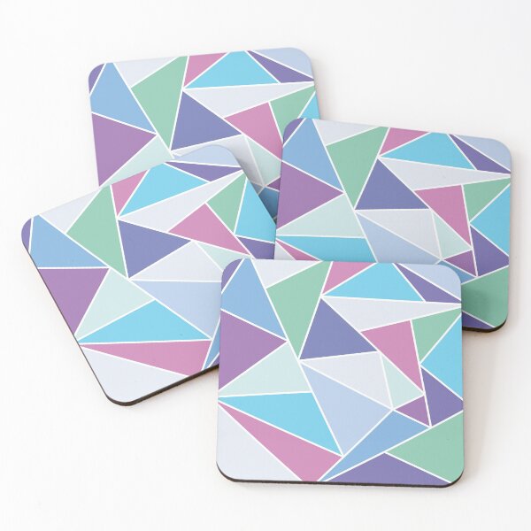 Item preview, Pastel Multi-color Triangle pattern 7 designed and sold by BLMcreations.