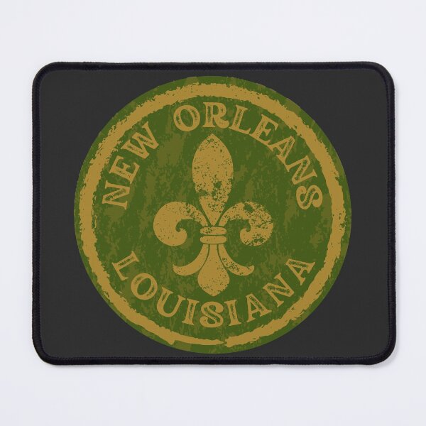 Item preview, NEW ORLEANS FLEUR DE LIS GREEN AND GOLD MEDALLION designed and sold by Mercurial Merkaba.