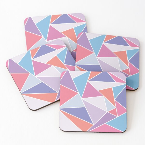 Item preview, Pastel Multi-color Triangle pattern 9 designed and sold by BLMcreations.