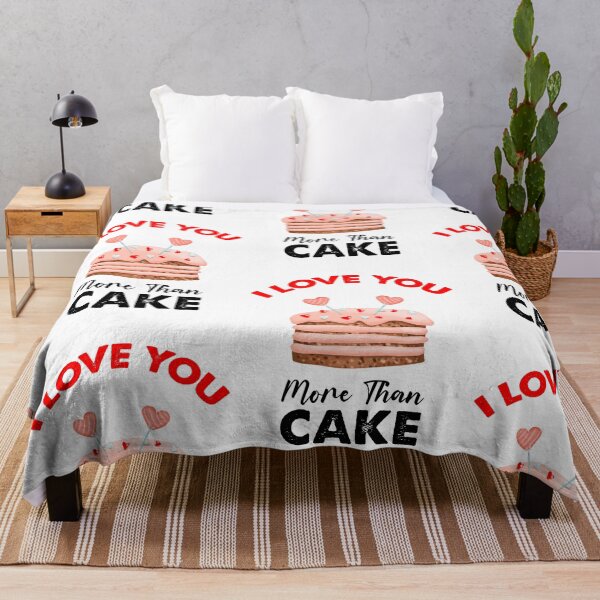 Item preview, I Love You More Than Cake,  Cake Is My Valentine designed and sold by SportyDogShop.