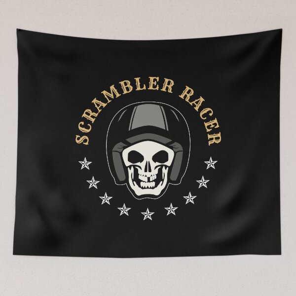 Item preview, Custom Scrambler Racer T-Shirt, Classic Motorcycle Enthusiast Graphic designed and sold by GO SHIRT-TEE.