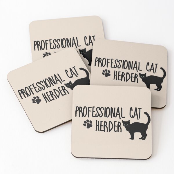 Item preview, Professional Cat Herder | Spooky Black Cat With Green Eyes designed and sold by nestoras28.