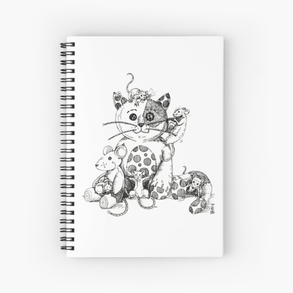 Les souris V (Les peluches) Cahier à spirale