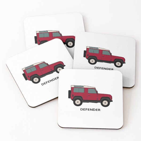 Item preview, Defender SUV (with lettering) - Ruby Red designed and sold by NautilusMare.