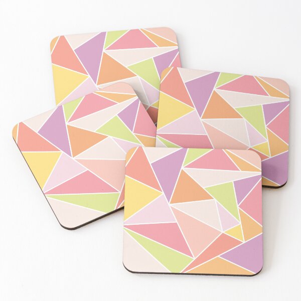 Item preview, Pastel Multi-color Triangle pattern 12 designed and sold by BLMcreations.