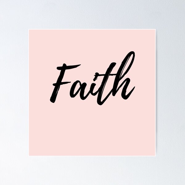 Item preview, Faith - Pink Background  designed and sold by ActionFocus.