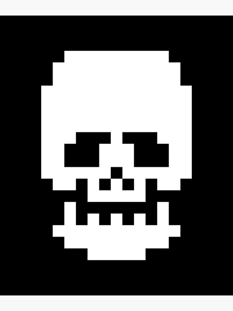 Skull (PIXEL ART) Sticker for Sale by RDX84