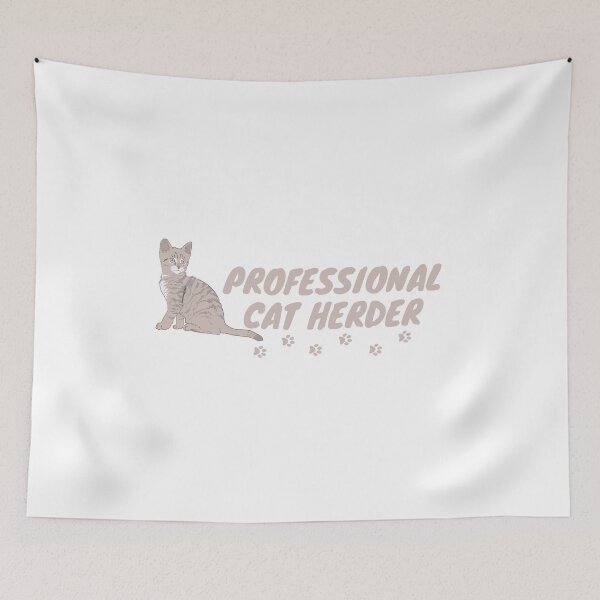 Item preview, Professional Cat Herder | Cute Beige Cat With Green Eyes designed and sold by nestoras28.