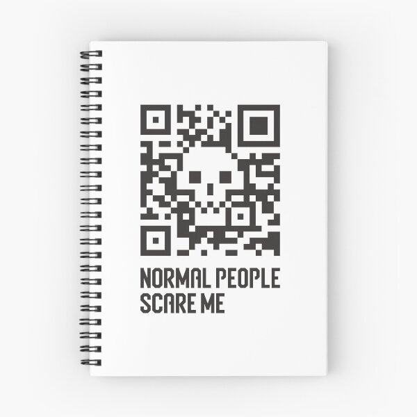 Item preview, Skull. Normal people scare me. Skull barcode. designed and sold by etraveler.