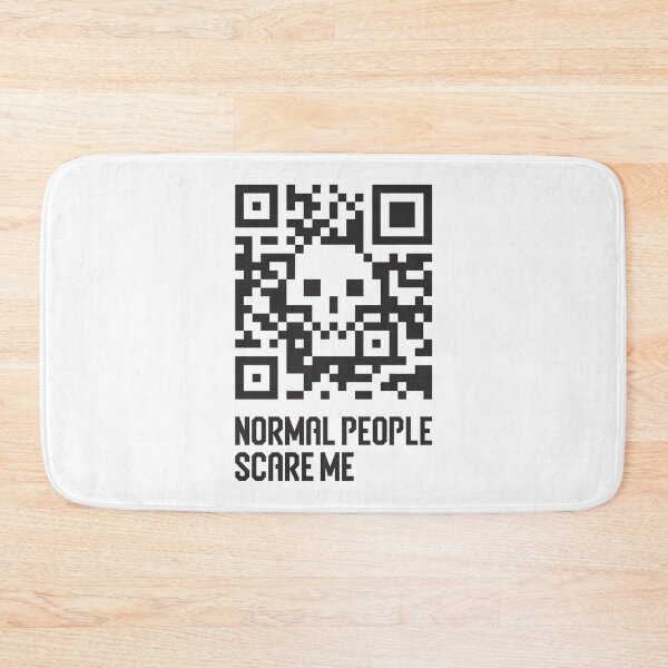 Item preview, Skull. Normal people scare me. Skull barcode. designed and sold by etraveler.