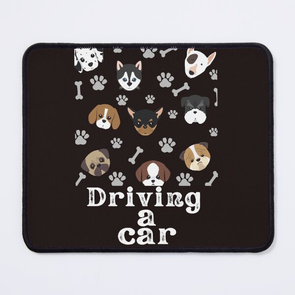 Item preview, dog driving a car  designed and sold by ghadirjo.