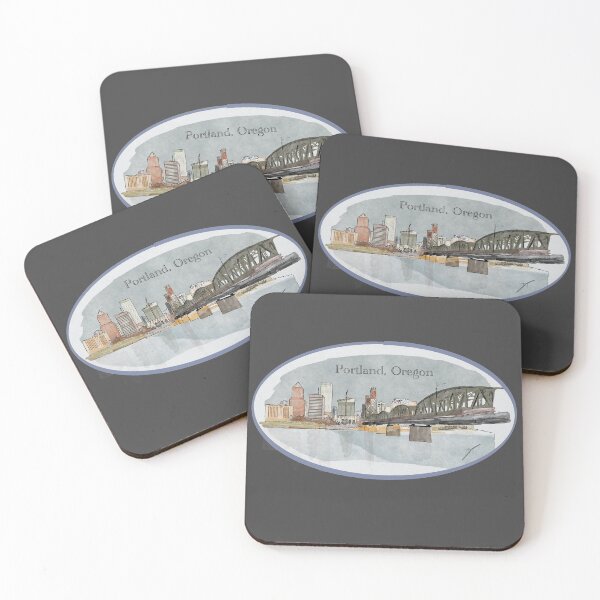 Item preview, Portland, Oregon watercolor designed and sold by Billy Talbert Digital Designs.
