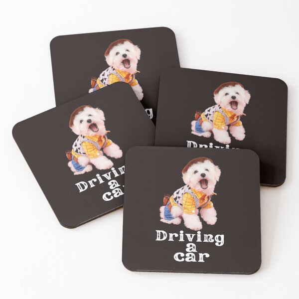 Item preview,  dog driving a car  designed and sold by ghadirjo.