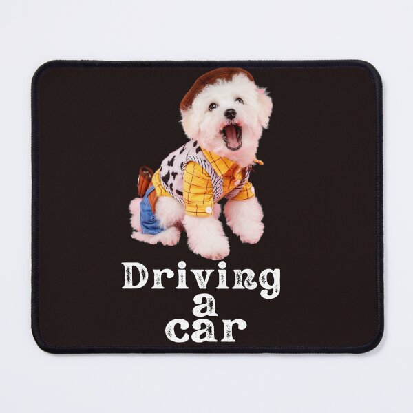 Item preview, dog driving a car designed and sold by ghadirjo.