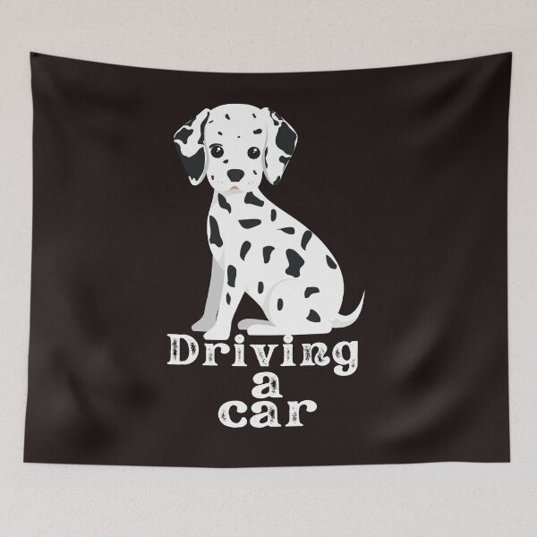 Item preview, dog driving a car  designed and sold by ghadirjo.