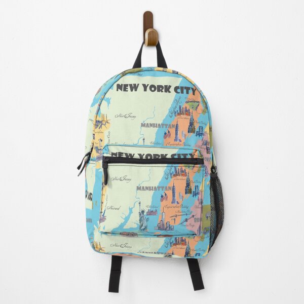 Item preview, New York City NY Highlights Map designed and sold by artshop77.