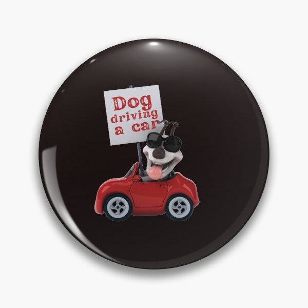 Item preview, dog driving a car  designed and sold by ghadirjo.