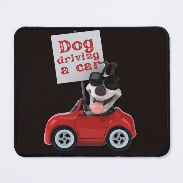 Item preview, dog driving a car designed and sold by ghadirjo.